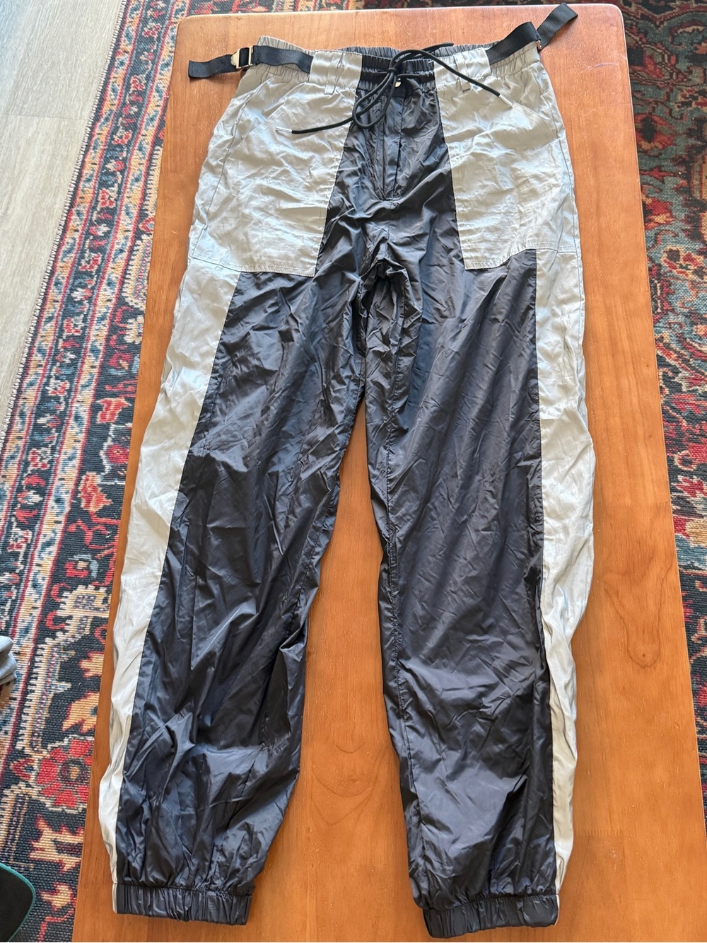 Reflective festival track pants